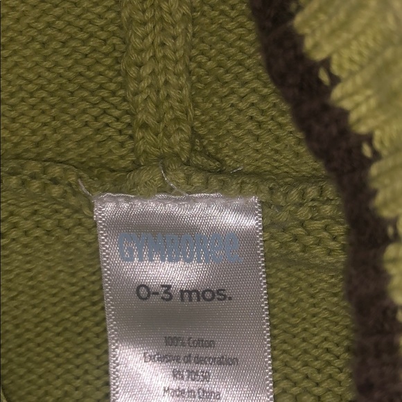 Button down sweater 0-3m Green - Picture 3 of 4